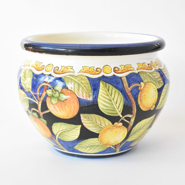 large ceramic plant pots for trees Cachi e Limoni large planter pot – Bellezza Home