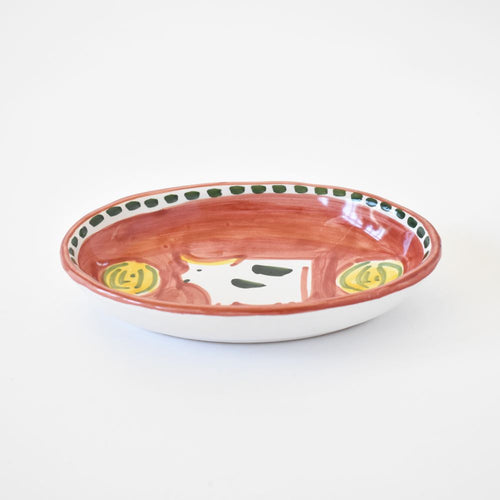 Cow small oval dish