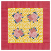 Lisa Corti X La Minervetta Arabesque Corolla Gold Natural small square cloth 110x110cm table cover