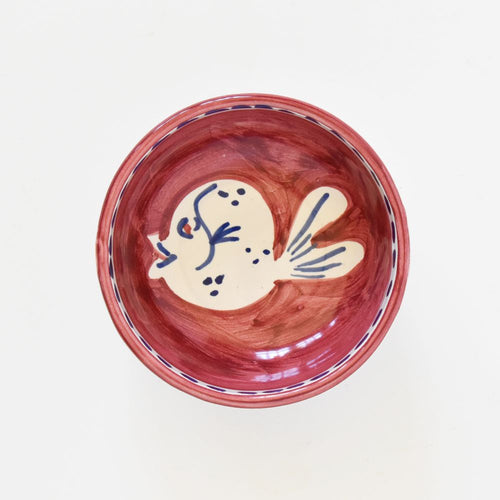 Red Fish extra-small dipping bowl
