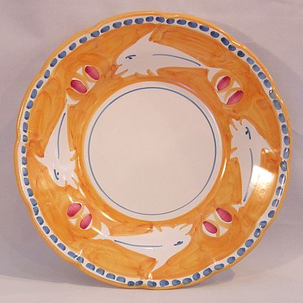 Dolphin rimmed soup bowl