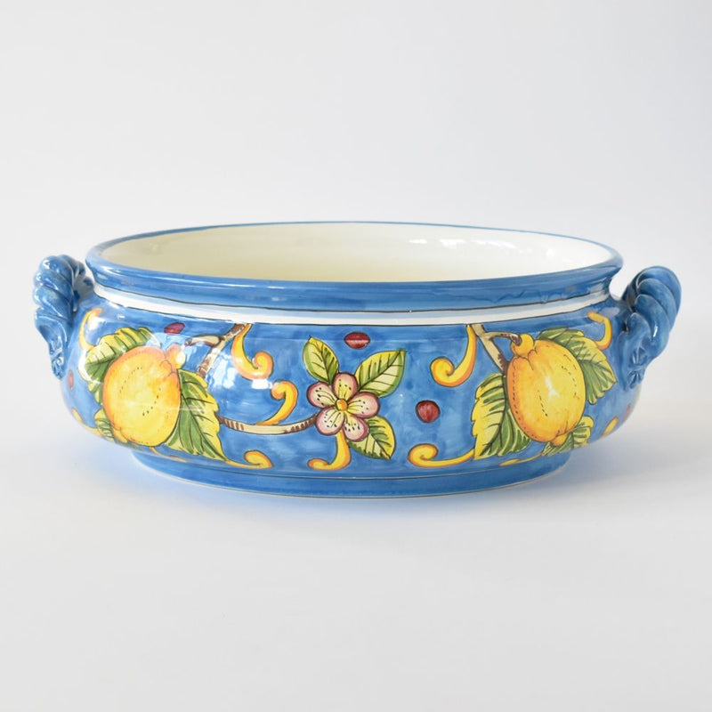 Limoni fondo Celeste large centerpiece bowl