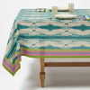 Lisa Corti Flame Peacock Veronese square table cover 180x180cm cloth