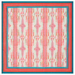 Lisa Corti Flame Pink Lacquered Red small square cloth 110x110cm table cover