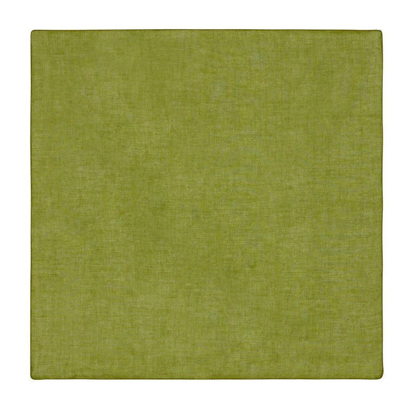 Lisa Corti Leaves Green cotton organza napkins set of 6