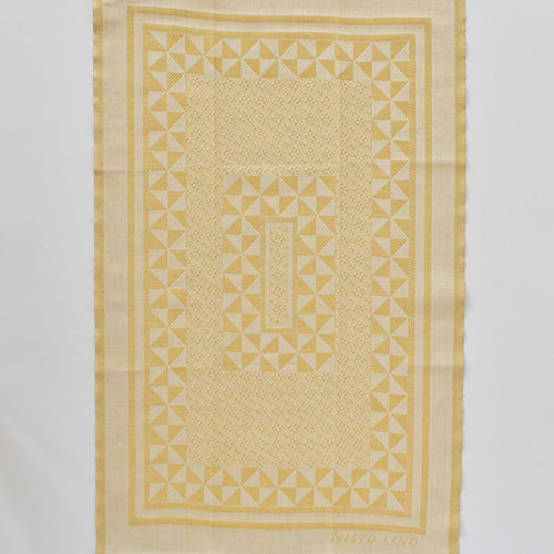Tessitura Pardi Geometrico Yellow kitchen towel