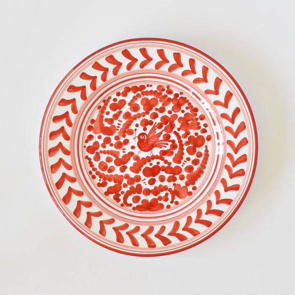 Arabesco Red salad plate
