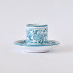 Arabesco Turquoise espresso cup and saucer