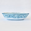 Arabesco Turquoise scalloped oval bowl