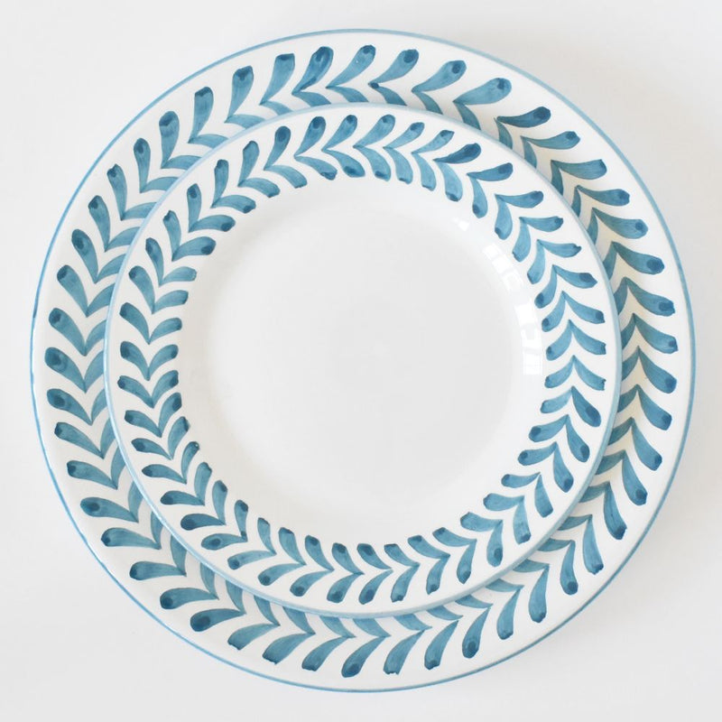 Semplice Frecce Turquoise dinner plate