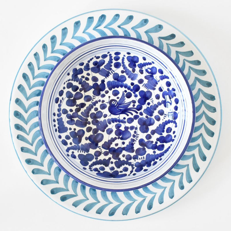 Arabesco Cobalt Blu serving bowl - 8''