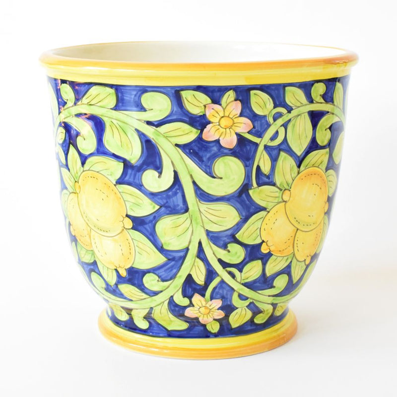 Limoni Blu footed planter pot – Bellezza Home