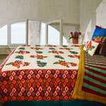 Lisa Corti Lisa Bouquet Cream king bedcover 250x270cm quilt