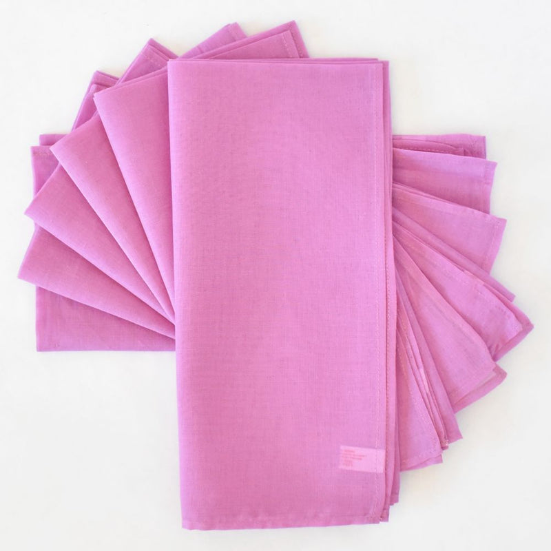 Lisa Corti Lilac cotton organza napkins set of 6
