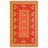 Lisa Corti Tea Flower Red Orange 140x240cm rectangular tablecloth