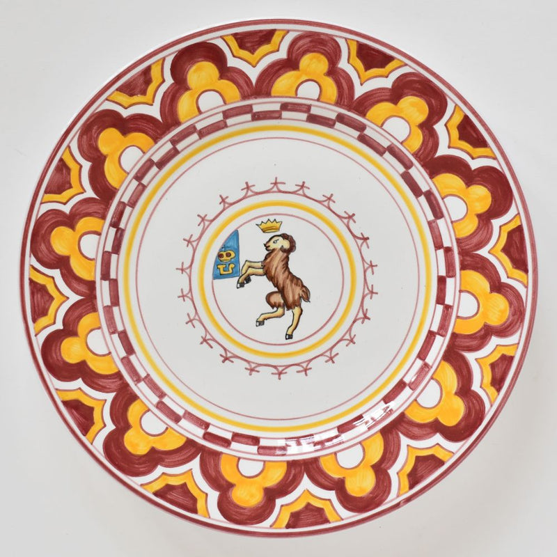Palio di Siena Ram dinner plate