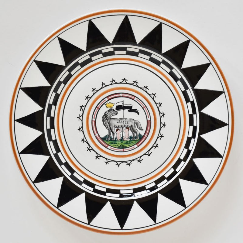 Palio di Siena She-Wolf dinner plate