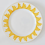 Semplice Piume Yellow dinner plate