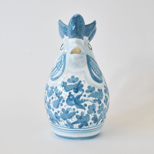 Arabesco Turquoise 1L rooster pitcher