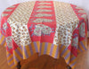 Lisa Corti Tablecloth 140x240cm - Leopard Stripes Rust