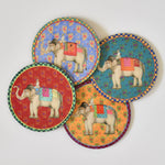 Lisa Corti Elephant beverage coasters - set of 4