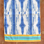 Lisa Corti Flame Blue Pervinch table runner 50x150cm double mat