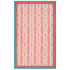 Lisa Corti Flame Pink Lacquered Red 140x240cm rectangular tablecloth