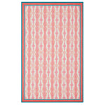 Lisa Corti Flame Pink Lacquered Red printed table cover 180x270cm cloth