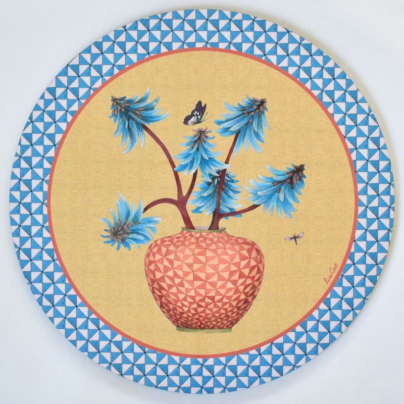 Lisa Corti Pottery Gold cork-backed table mat - 39cm round