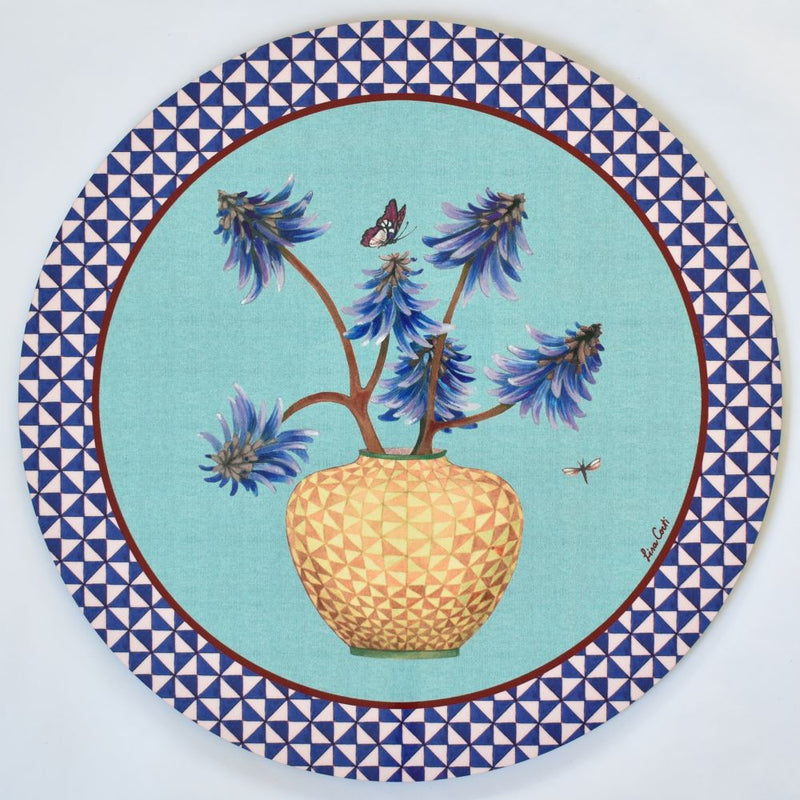 Lisa Corti Pottery Veronese cork-backed table mat - 39cm round