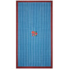 Lisa Corti Nizam Stripes Ferozi Sugar dining table cover 180x350cm cotton cloth