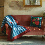 Lisa Corti Nizam Stripes Ferozi Sugar square pillow 45x45cm cushion
