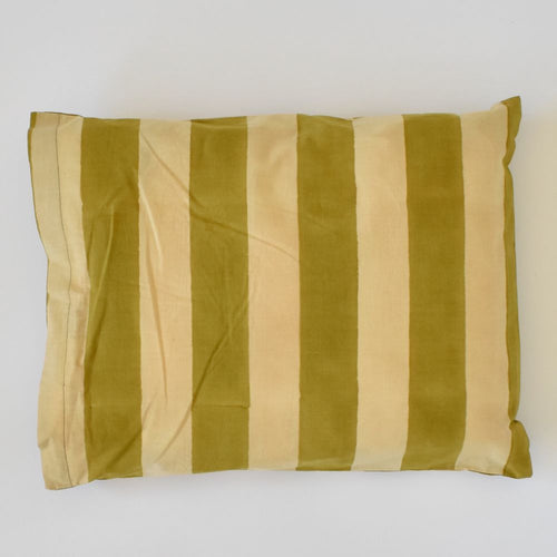 Issimo X Lisa Corti Bougainvillea Stripes Off White Mustard accent pillow 30x40cm cushion