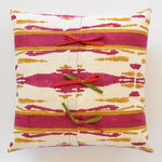 Lisa Corti Flame Aubergine Gold square pillow 45x45cm cushion