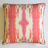 Lisa Corti Flame Pink Lacquered Red square pillow 45x45cm cushion