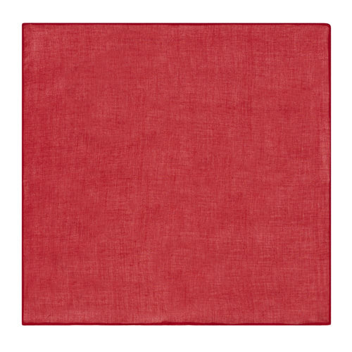 Lisa Corti Cherry Red cotton organza napkins set of 6