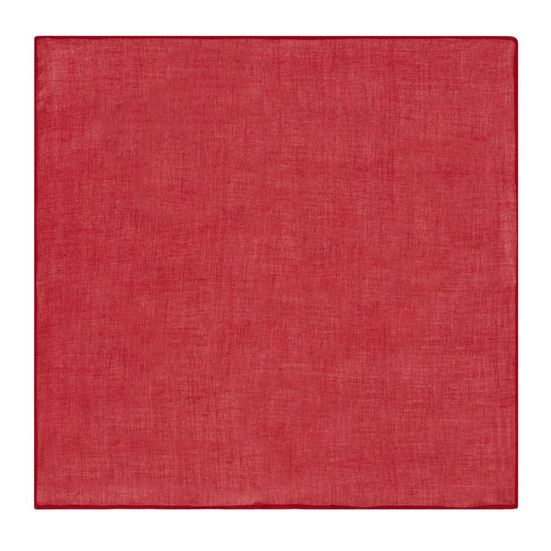Lisa Corti Cherry Red cotton organza napkins set of 6