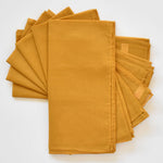 Lisa Corti Mustard cotton organza napkins set of 6