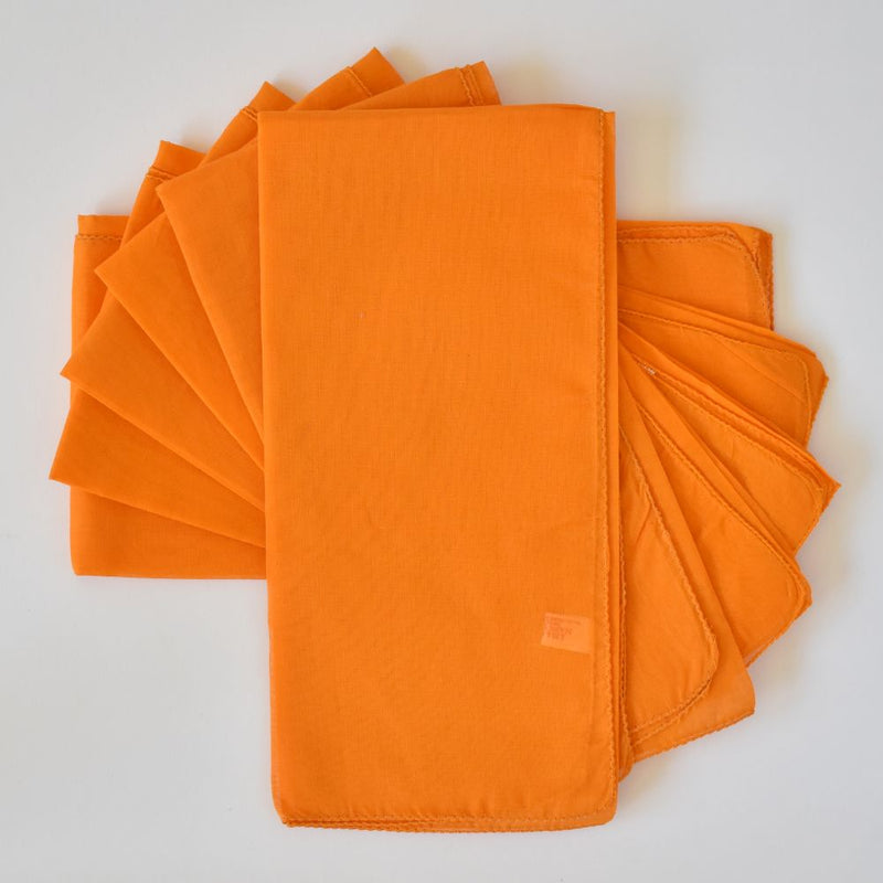 Lisa Corti Saffron cotton organza napkins set of 6