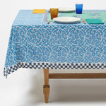Lisa Corti Tiles Green square table cover 180x180cm cloth