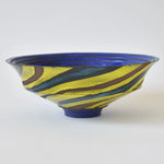 Marino Moretti Grainy Clay Yellow and Blue large bowl