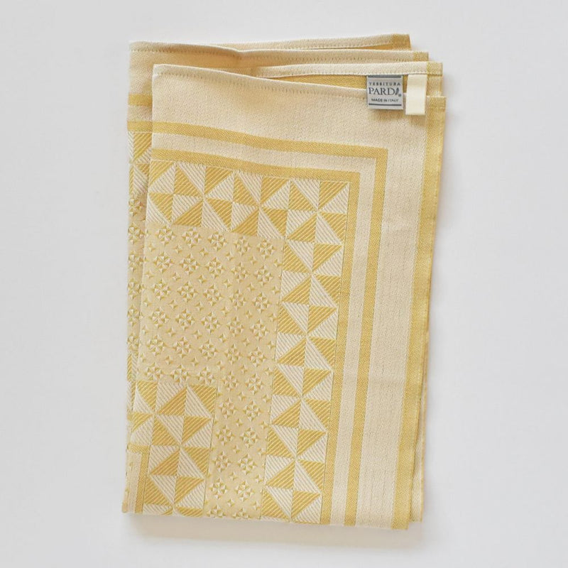 Tessitura Pardi Kitchen Towel - Geometrico Yellow
